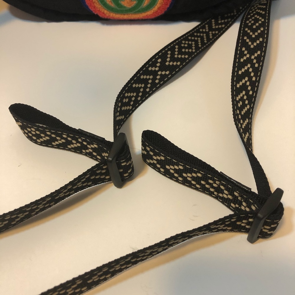 Authentic Gucci Black Terry Patch Rucksack - Picture 15 of 16